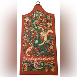 BERGGREN Pennsylvania Dutch Wood Board. Circa 1968